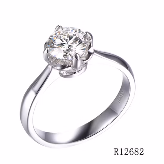 Bague de mariage en argent 925 classique de vente chaude pour les femmes