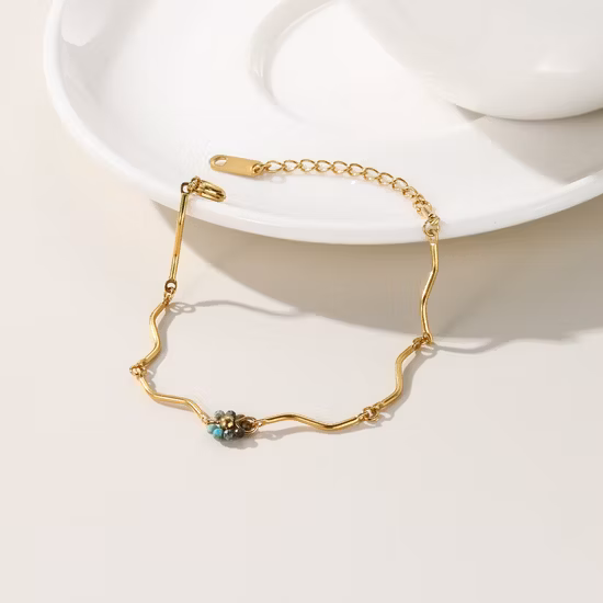 Bracelets de charmes de conception simple minimaliste de mode pour les bijoux de bracelet d'acier inoxydable de femmes