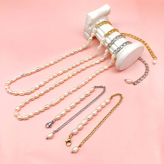 Couleur en acier inoxydable personnalisée par le fabricant, bracelet en perles en acier inoxydable plaqué or 18K PVD, style féminin en gros