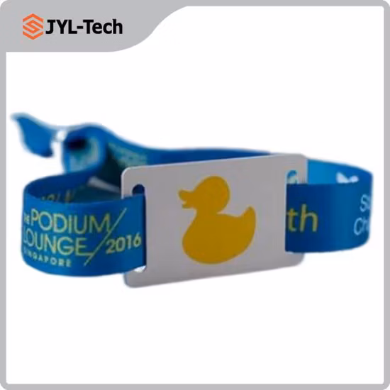 Festival de musique d'événement 13,56 MHz Bracelet de bracelet RFID NFC tissé passif